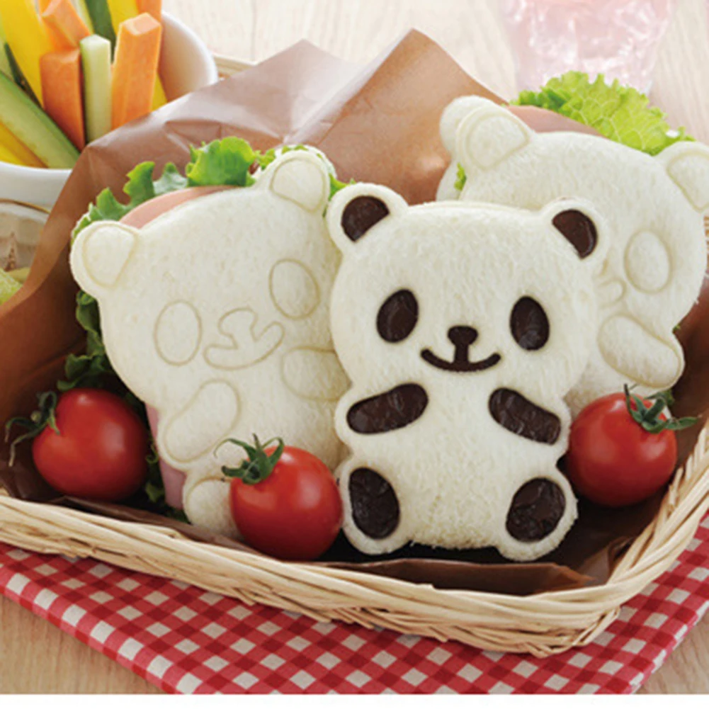Экономичная 2 шт мультяшная панда суши форма для рисовых шариков сэндвич