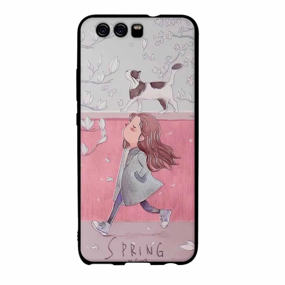 Мягкий силиконовый чехол для Huawei P10 с 3D рисунком P10|cover for huawei|silicone covercover |