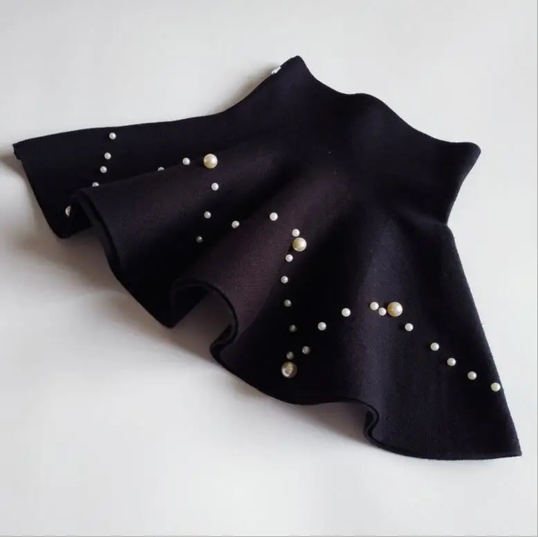 Осень-зима 2019 вязаная плиссированная юбка-пачка для маленьких девочек модная