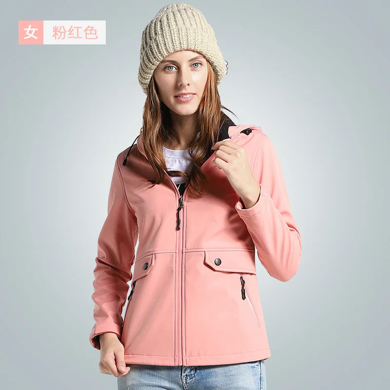 5XL зимняя камуфляжная водонепроницаемая куртка из кожи акулы Женский уличный