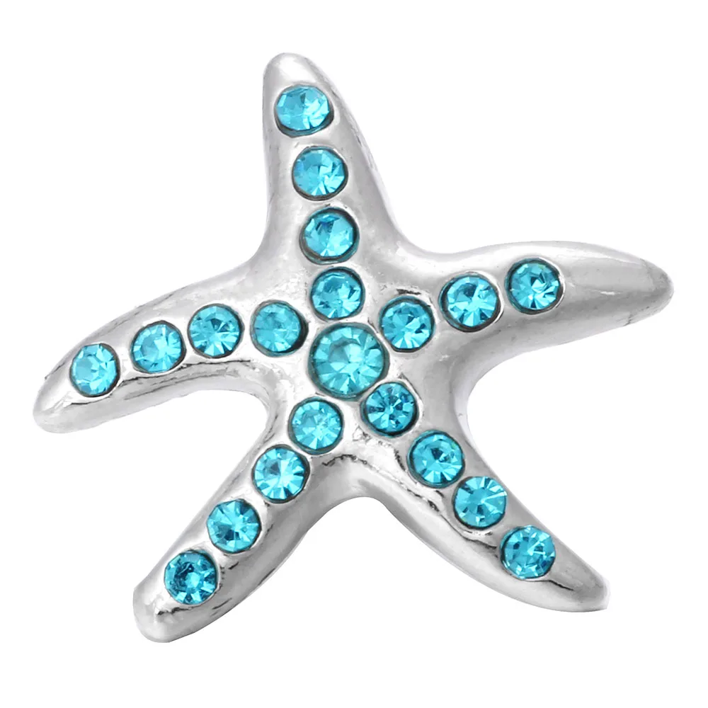 6 шт./лот новые ювелирные изделия с застежкой 18 мм кнопки смешанные кристаллы