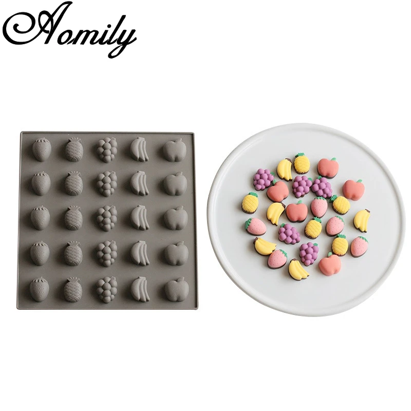 Мини-форма Aomily для фруктов пончиков тортов печенья выпечки шоколадная форма