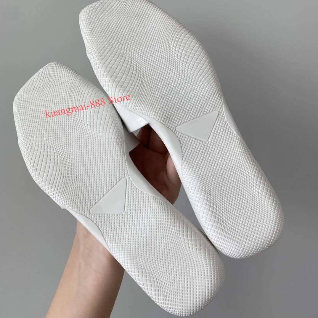 

2021 new candy color lazy one-word slippers triangle buckle flat beach slippers women