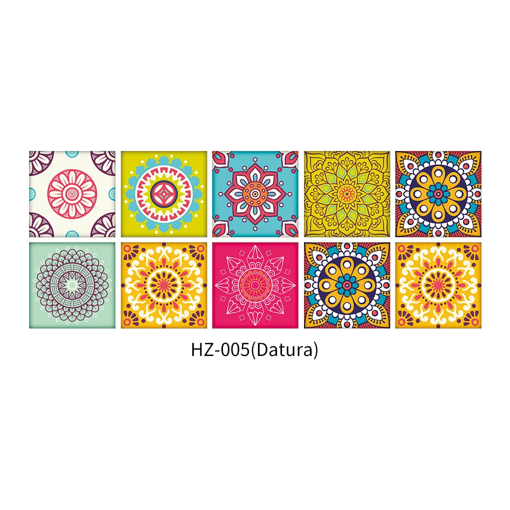 

10PCS/Pack Peel and Stick Self Adhesive Removable Waterproof Tile Stickers Wallpaper for Bathroom Kitchen Wall Sticker 15X15CM