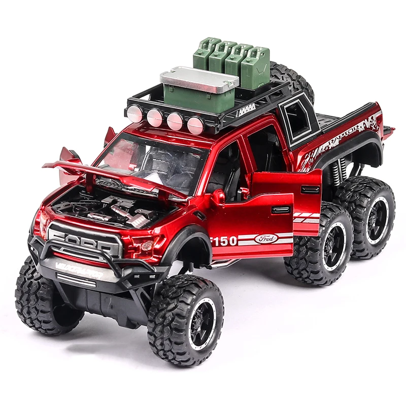 Новый 1:32 Ford F150 Raptor пикап сплава модель грузового автомобиля отступить модели