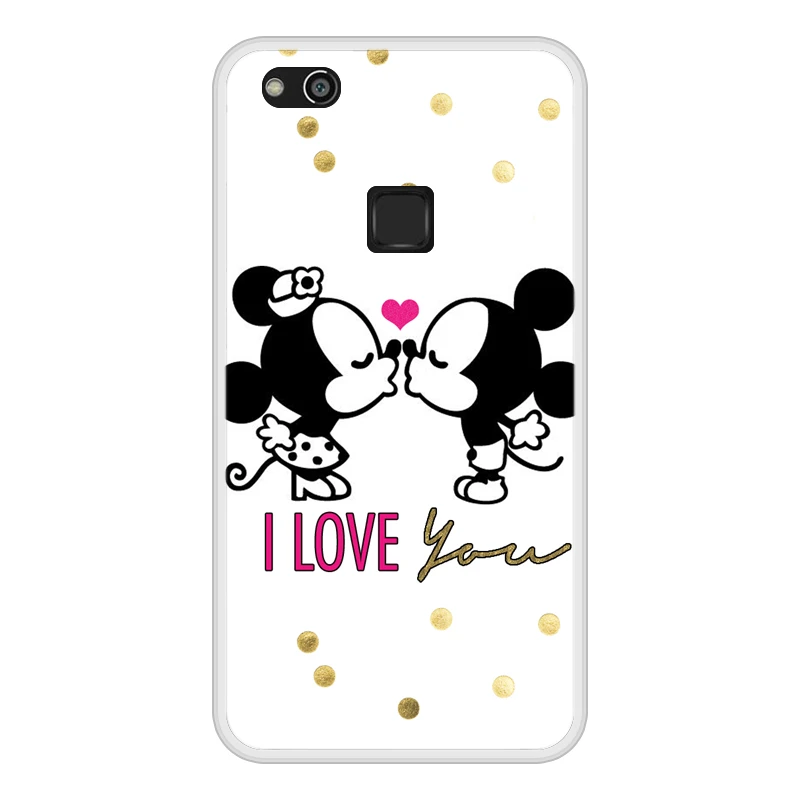 Case for Huawei P10 Lite Soft Silicone TPU Mickey Minnie Pattern Painting Cover Coque P 10 P10Lite Phone |