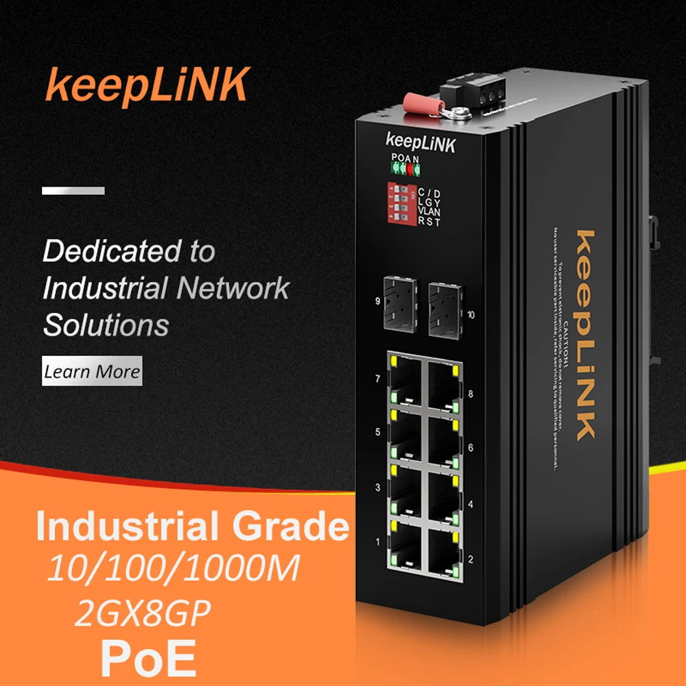 Промышленный Коммутатор эфирной сети неуправляемый Напольный полный Gigabit RJ45