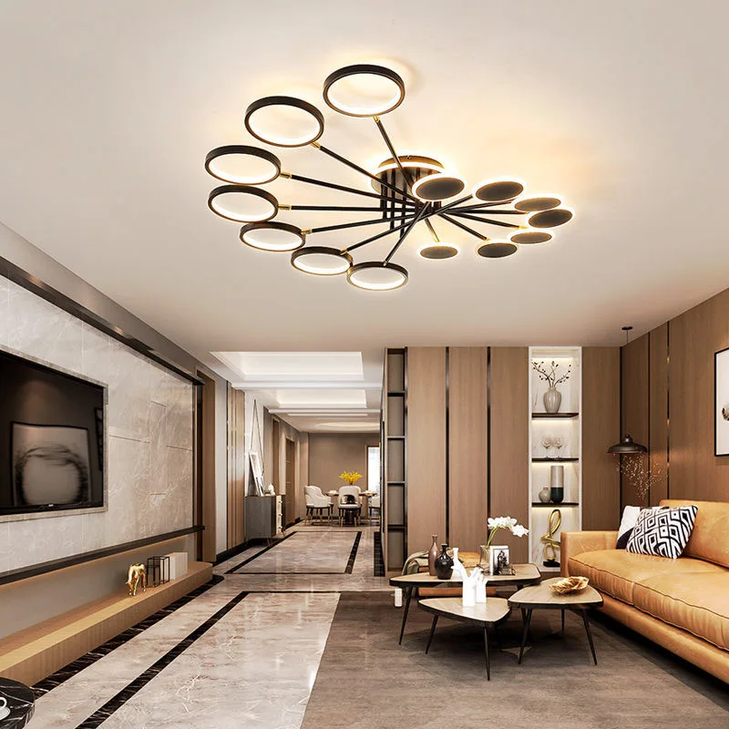 Современная светодиодная Люстра для гостиной потолочная лампа спальни столовой