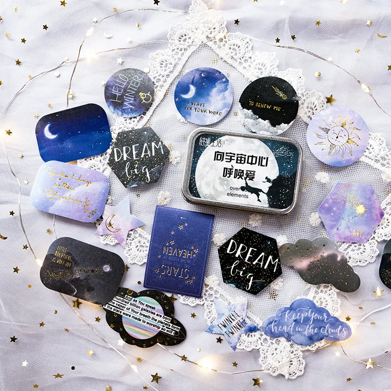 &quotЗвезд неба&quot 60 шт. Скрапбукинг коробка с наклейками красивые изготовления