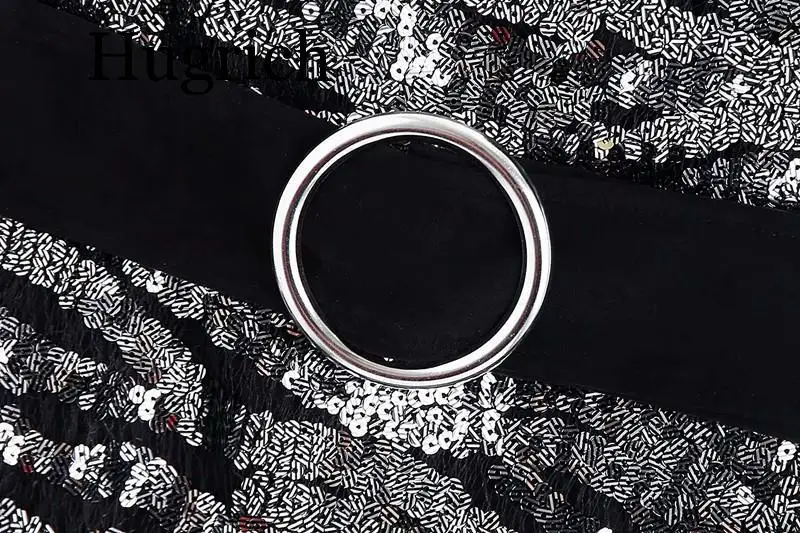 Винтажные черные женские платья с блестками весна-осень 2020 новые модные вечерние