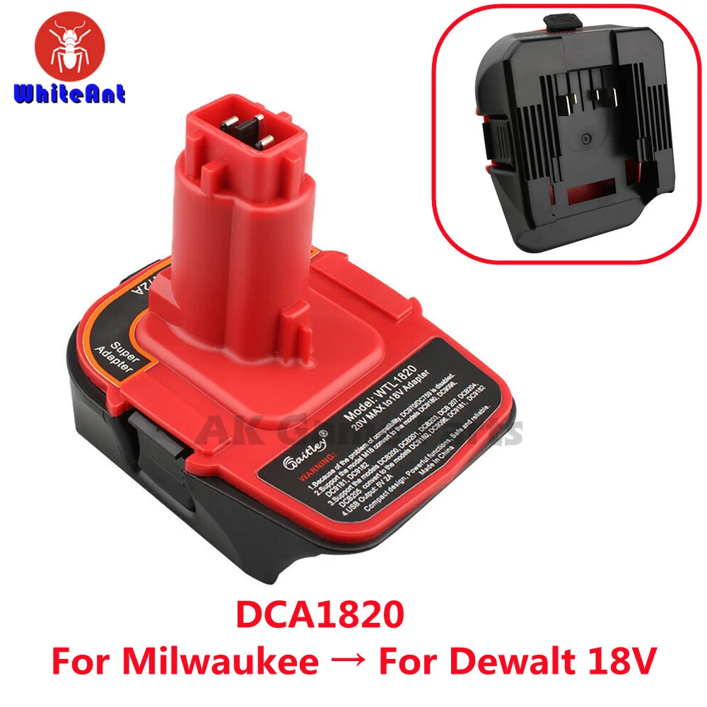 

Переходник для аккумулятора Milwaukee M18, преобразователь литий-ионной батареи в XRP Ni-CD 18 в, совместим с инструментами NANO XRP