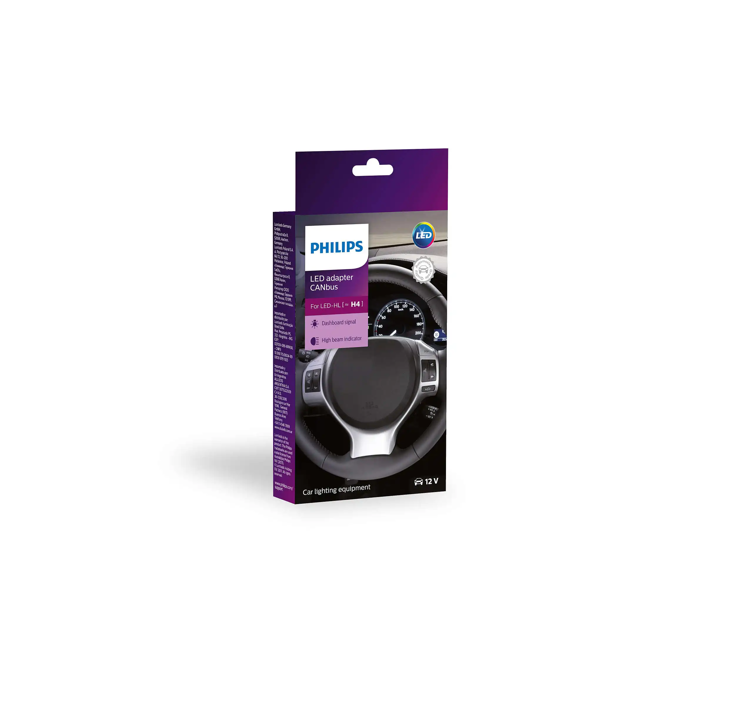 Адаптер CANbus обманка Canceller LED H4 CEA (уп.2шт.) PHILIPS 18960C2 | Автомобили и мотоциклы