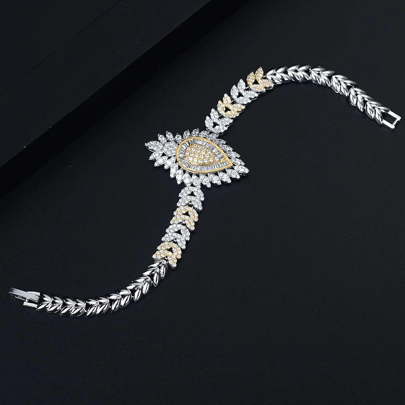 Свадебные ювелирные изделия Be 8 с блестящим кубическим цирконием Дубай набор из 4