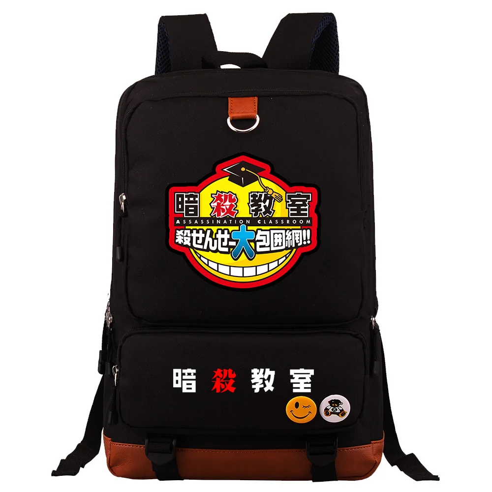 Холщовый школьный ранец для мальчиков и девочек сумки учебников с принтом аниме