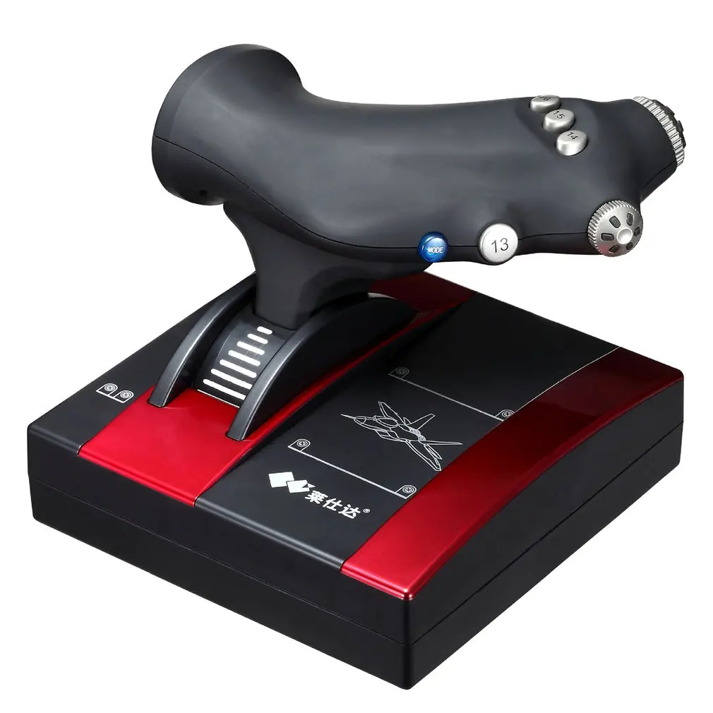 

Adjustable PXN-2119II Flight Stick Joystick USB Emulator Gamepad Game Controller Fr PC USB Computer Simulation Game Flight