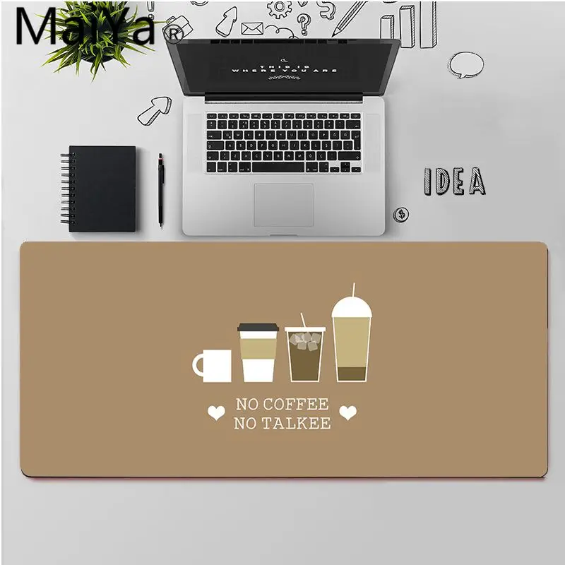 

Maiya Top Quality coffee break Unique Desktop Pad Game Mousepad Free Shipping Large Mouse Pad Keyboards Mat
