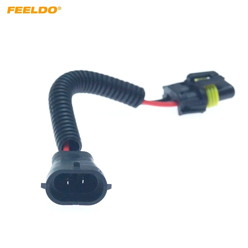 

FEELDO 1Pc 9005/9006/9012 Male To H11 Female Auto LED HID Headlight Wiring Cable Connector Plug Socket Wire Adapter #AM6092