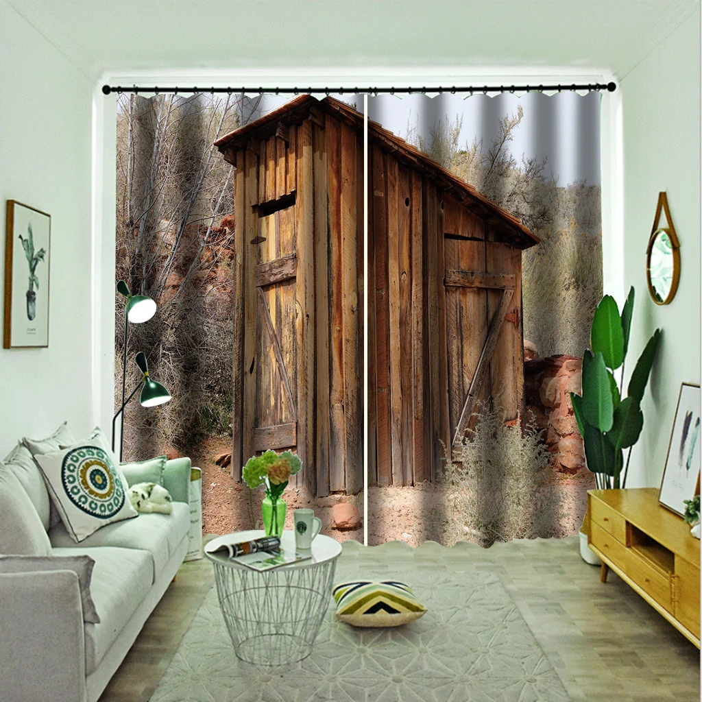 

High quality custom 3d curtain fabric house curtains windproof thickening blackout fabric