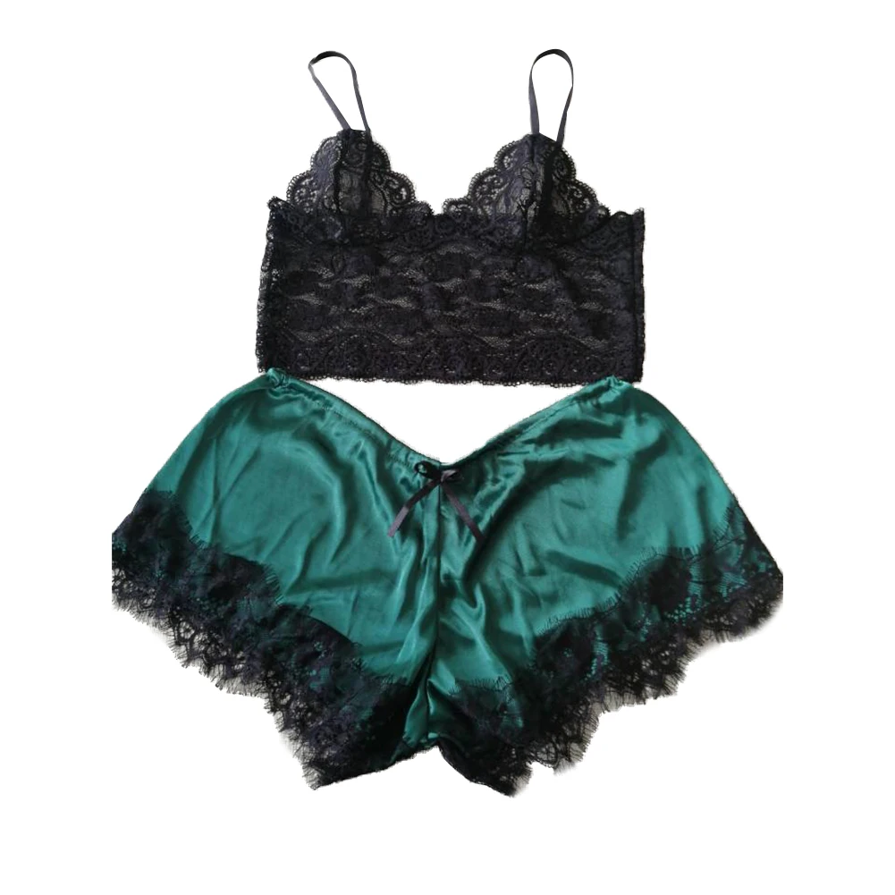 Сексуальное женское белье пижамы для женщин кружевной пижамный комплект с