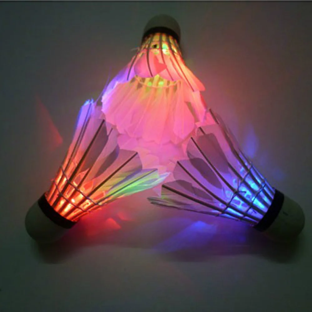 

Novelty LED Glowing Badminton Shuttlecock - 2 pcs/set (Red Light)