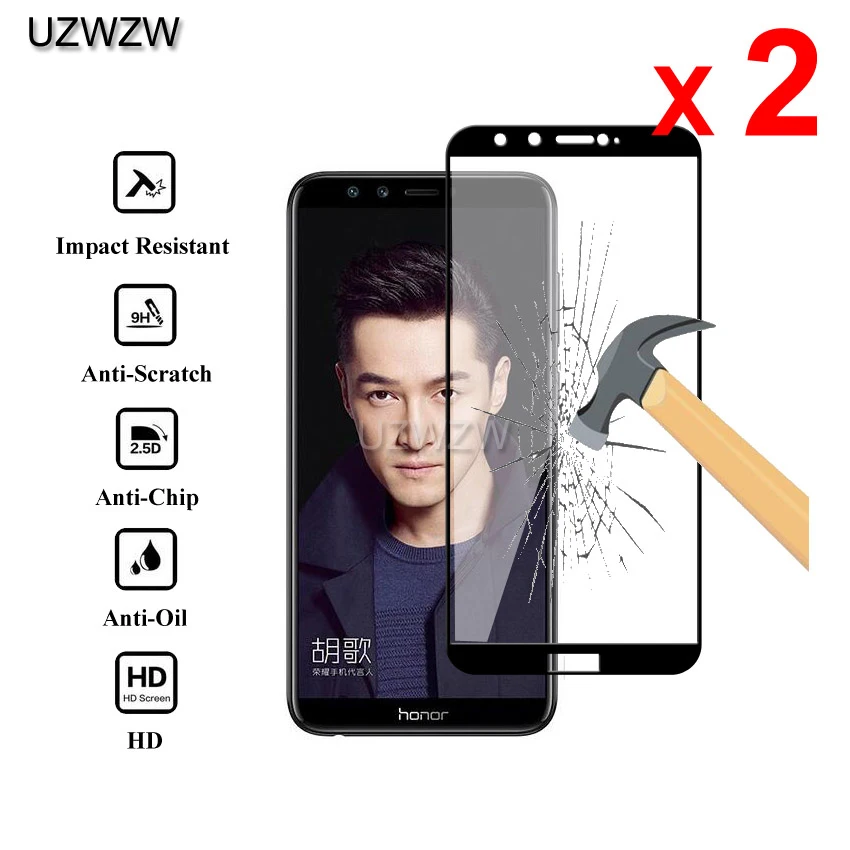 2 шт закаленное стекло для huawei Honor 9 lite Полное Покрытие 2.5D защита экрана защитное закаленное стекло для huawei Honor 9 lite
