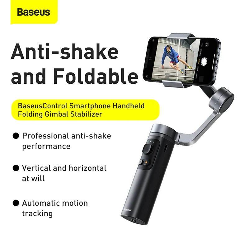 Baseus Bluetooth селфи палка 3 осевой Ручной Стабилизатор камеры foldbale держатель телефона