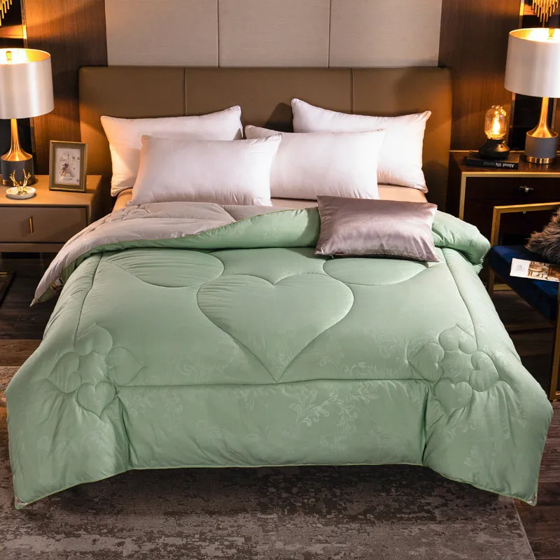 AB Side летнее одеяло 100% хлопок + шелк лоскутные одеяла Современные однотонные пледы