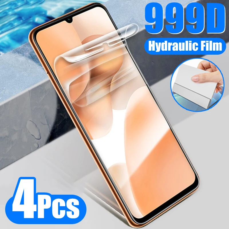 Гидрогелевая пленка для Samsung Galaxy S10 S10E S20 S21 Ultra FE S9 S8 Plus Note 20 10 8 9 Защитная экрана 4 шт.