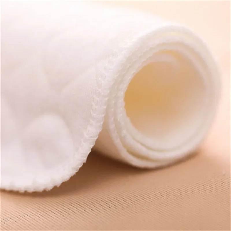 10 шт./лот Детские Моющиеся Многоразовые 3 х слойная ткань пеленки вставки супер