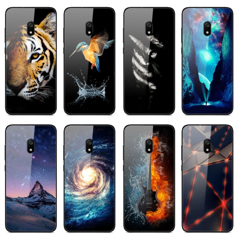 case For xiaomi redmi 8A Case cover tempered glass coque xiomi 8a bumper fundas copas full 360 Protective shell|Бамперы| |