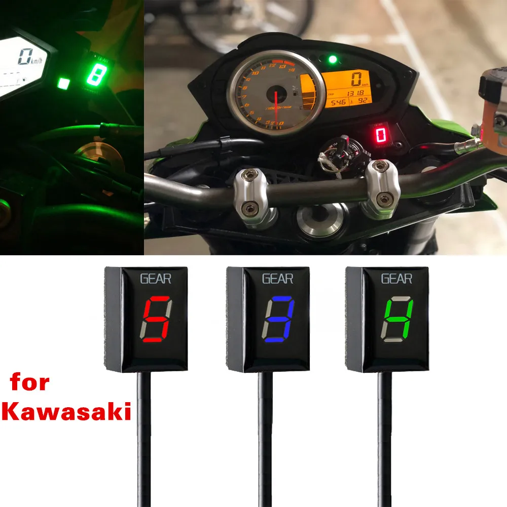 For Kawasaki ER6N Z1000SX Ninja300 Z1000 Z800 Z750 versys 650 Z400 Motorcycle Ecu Direct Mount 1-6 Speed Gear Display Indicator