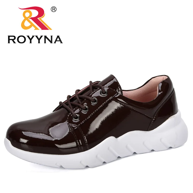 

ROYYNA 2019 New Designers Women's Chunky Sneakers Fashion Women Platform Shoes Lace Up Vulcanize Shoes Woman Casual Footwear