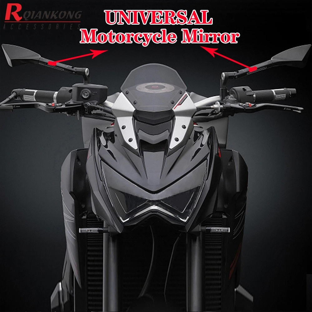 Универсальные мотоциклетные боковые зеркала заднего вида CNC Aluninum для YAMAHA r6 r3 mt07 fz6