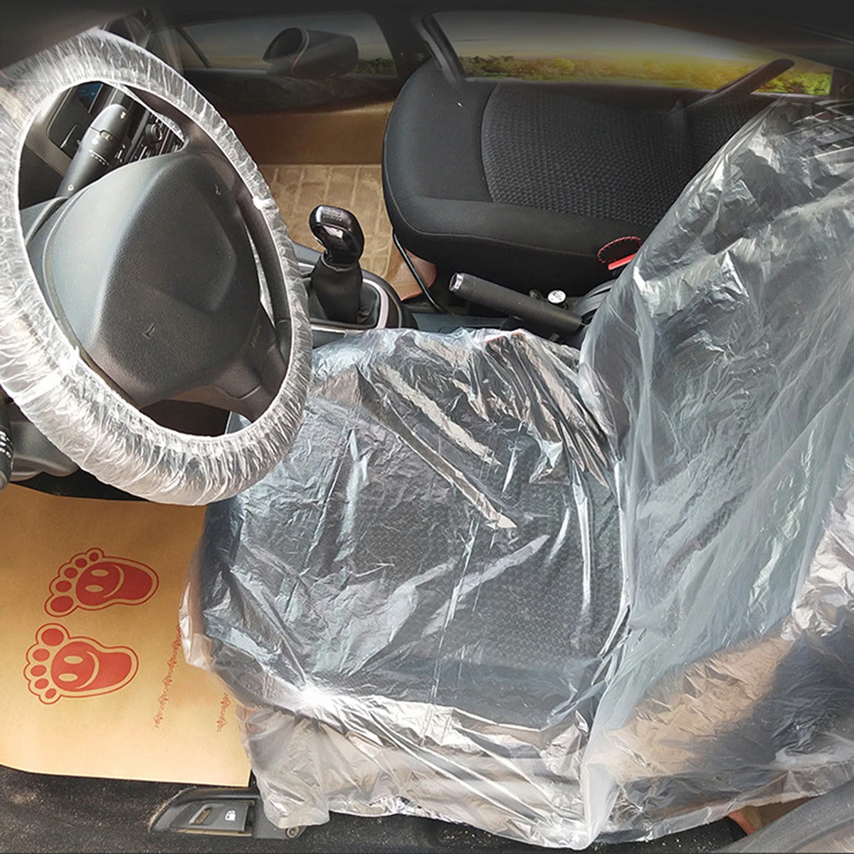 100 шт./компл. одноразовые пластиковые автомобильные сиденья ремонт автомобиля