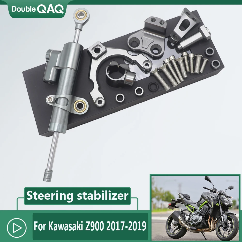 

Для Kawasaki Z900 2017 - 2019 CNC алюминиевые мотоциклы рулевая стабилизация демпфер кронштейн держатель комплект 2018