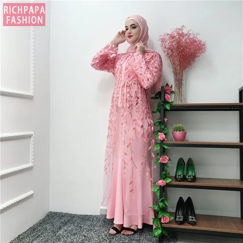 Халат абайя Дубай Турция мусульманское кимоно кардиган хиджаб платье Кафтан