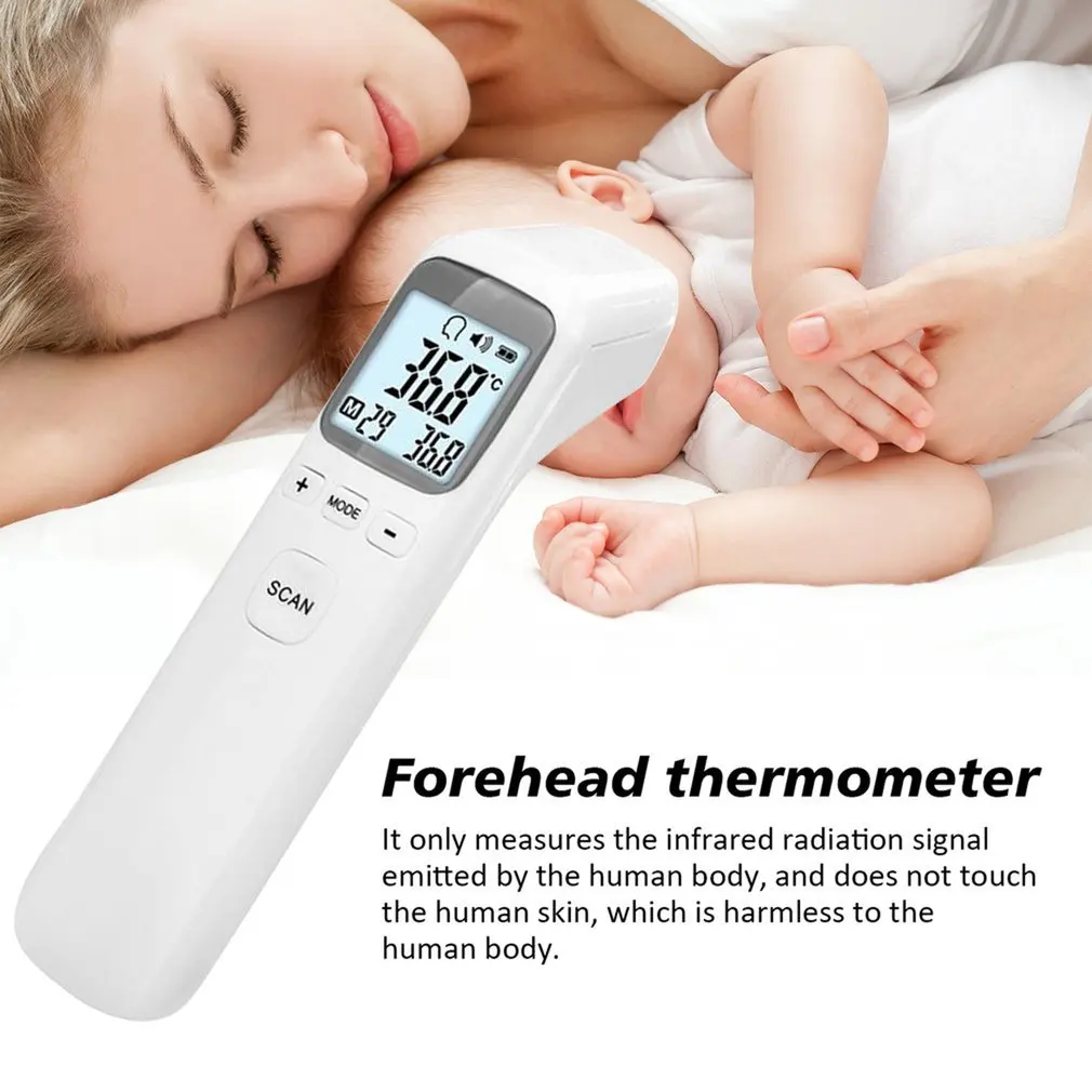 

OUTAD Baby Thermometer Infrared Digital LCD Body Measurement Forehead Ear Non-Contact Adult Body Fever IR Children Termometro