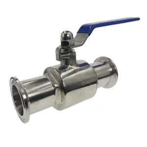 Санитарный шаровой кран из нержавеющей стали 12, 50,5 дюйма, 38 мм * 304 мм, три зажима, тип наконечника для домашнего пивоварения, производства молочной продукции