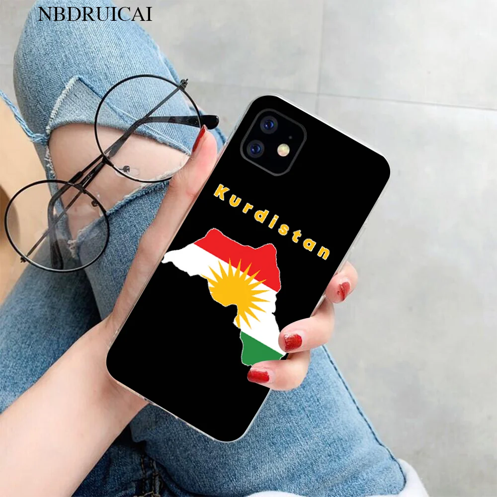 

NBDRUICAI kurdistan flag DIY Painted Bling Phone Case for iPhone 11 pro XS MAX 8 7 6 6S Plus X 5S SE XR cover