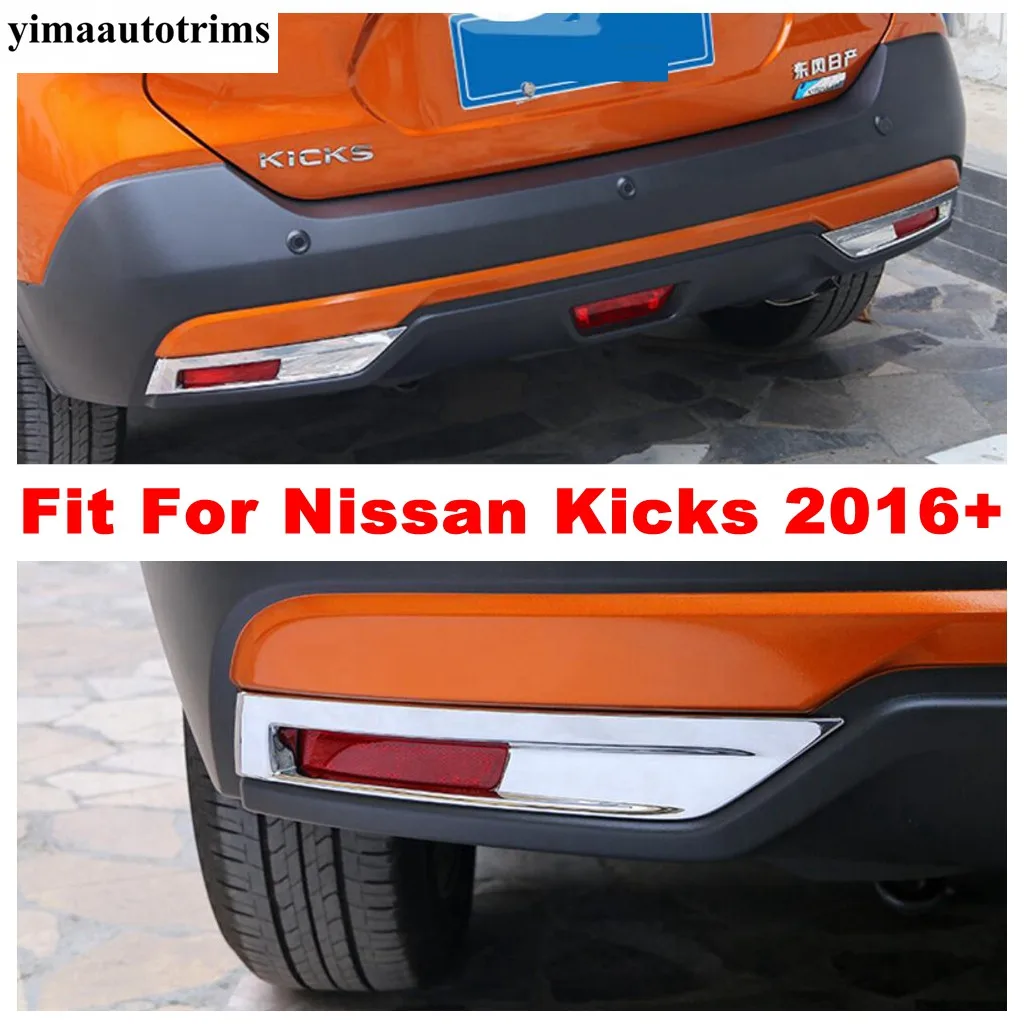 

Rear Fog Lamp Light Frame Cover Trim Chromium ABS Chrome Accessories Decoration For Nissan Kicks 2016 - 2020 Exterior Refit Kit