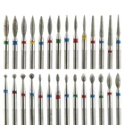 29 типов алмазных керамических фрез для ногтей фреза для маникюра роторные сверла аксессуары для чистки кутикулы пилки для ногтей инструменты для дизайна