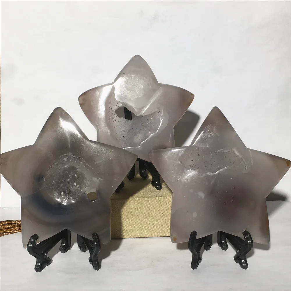 

Natural Agate Geode Quartz Crystal Specimen Home Furnishing Decoration Stone And Crystal Reiki Healing Star