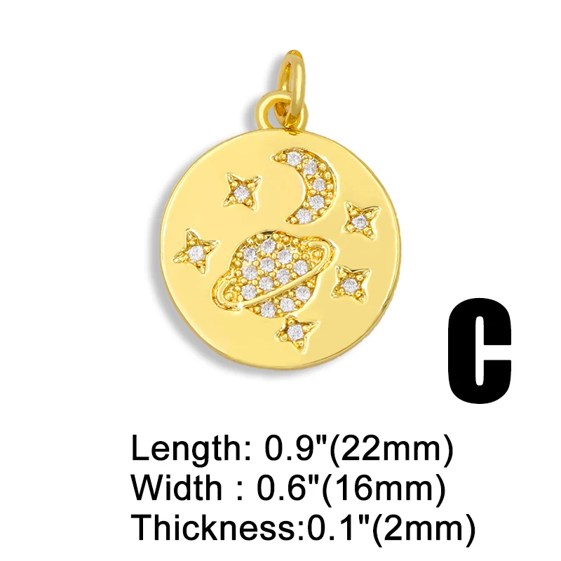 OCESRIO DIY радуга Маленькая Земля круглый кулон для женщин ювелирные изделия Луна