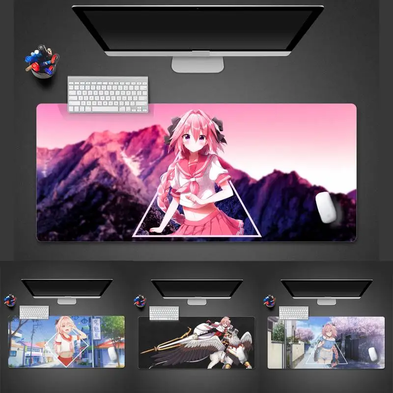 Игровой коврик для мыши Astolfo kawaii girl ноутбука настольный защитный офиса работы X XL