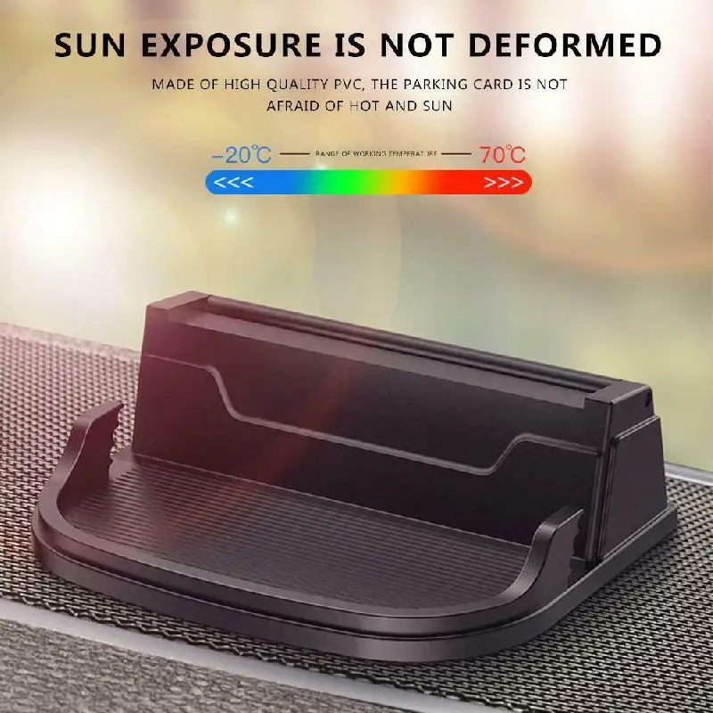 Автомобильная Временная парковочная карта держатель телефонного номера