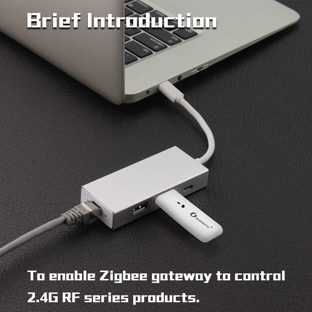 Мост Gledopto Smart Zigbee-RF преобразует радиочастотные сигналы в Zigbee работает с Gateway