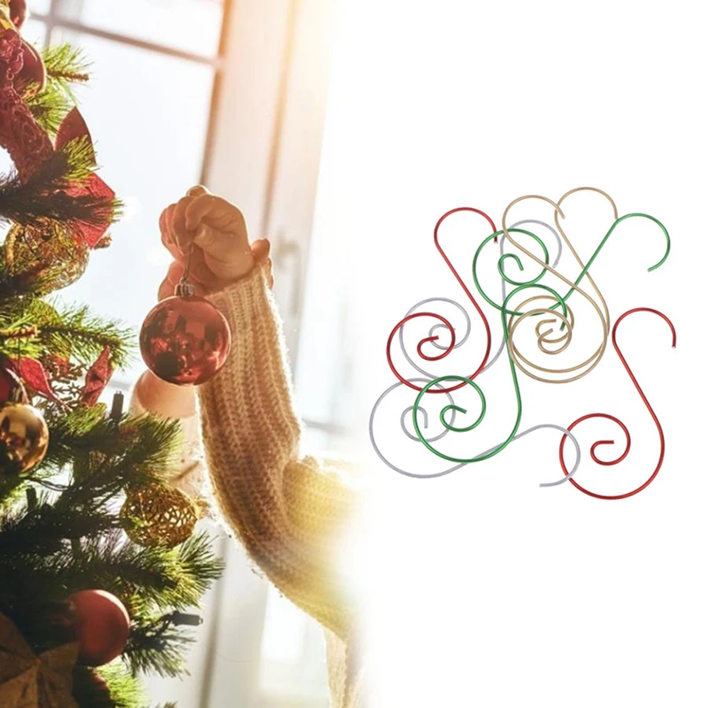 

20pcs S-shaped Hook RackMini Multi-purpose Metal S Shape Hooks Christmas Tree Holder Decoration Stainless Steel Hook