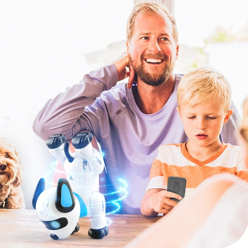 

Remote Control Dog RC Robotic Stunt Puppy Voice Control Toys Electronic Pet Dancing Programmable Robot with Sound