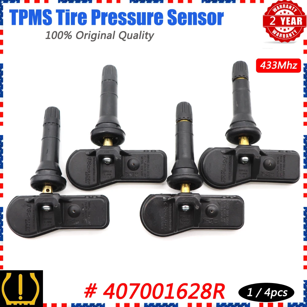

Xuan TPMS Tire Pressure Sensor Monitoring System 407001628R for Renault Clio IV Kangoo Twingo Dacia Duster Lodgy Sandero 433Mhz