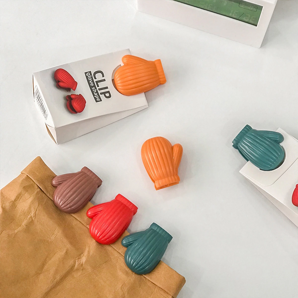 2 шт. многофункциональный мешок с клипами перчатки моделирование Еда закуски